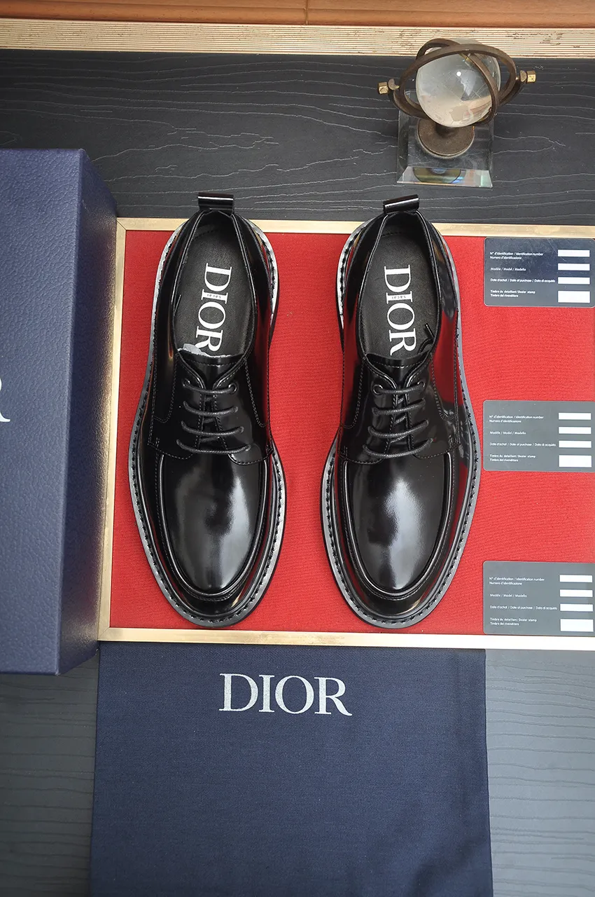 Men's shoes 💰800💶[Dior] (water-dyed cowhide lining) Dior original 1:1 high-quality factory, imported original materials, imported version of raw cowhide, water-dyed cowhide lining, original TPU outsole, code number: 39-44 (38 45 custom-made, non-refundable)